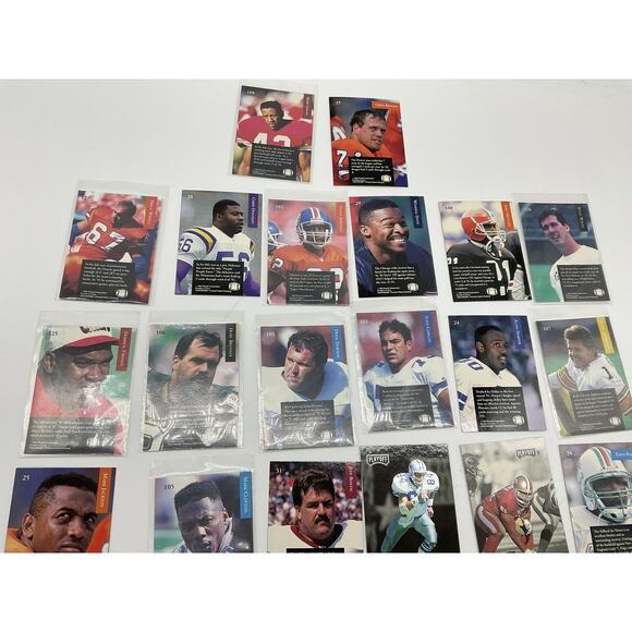 Vintage NFL Football Card Lot Playoff Series Stars Hall of Fame 90s Collectibles - Picture 9 of 10